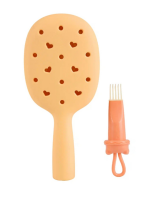 Массажная расческа для волос с отверстиями для джиббитсов Solomeya Croks Massage Hair Brush, 1 шт